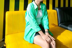 Mint Green Oversized Shirt