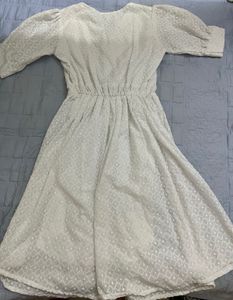White A Line Dress