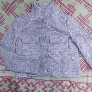 Textured Lavender korean jacket