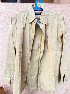 Men's Beige Casual Shirt