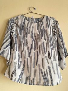Leaf Print Top