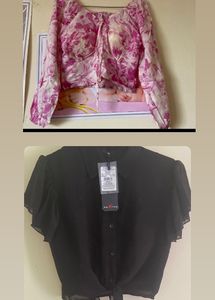 Combo Of 2 Tops Zara & Rockstar Brand