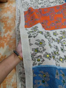 Multi Colour Saree With Chumki Work