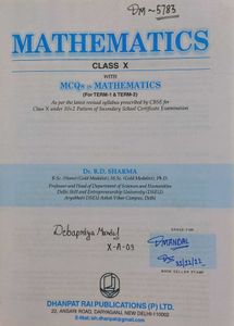 R D Sharma Class 10 Mathematics (2022 Edition)