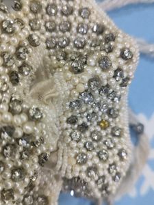 White Heavy Stone Purse 😍👜