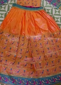Orange Lehenga Choli Set