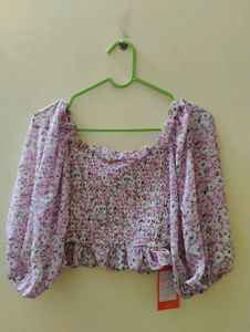 Urbanic Floral Crop Top For Sale