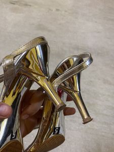 Silver Stone Heels