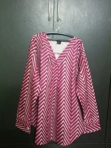 Chevron Print Top