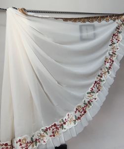 Ruffle saree with stitched blouse