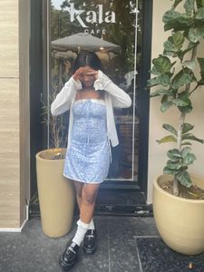 Cute Korean Blue Dress From Savana