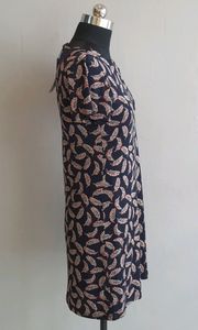 Feather Print Mini Dress