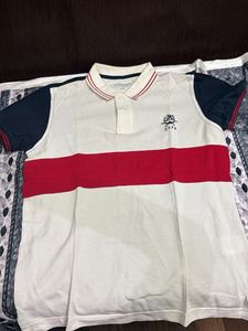 USPA Striped Polo T-Shirt
