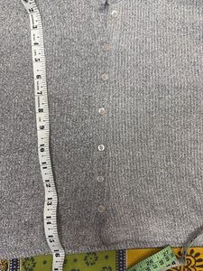 Gray Knit Sweater crop top