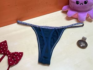 Navy Blue Thong