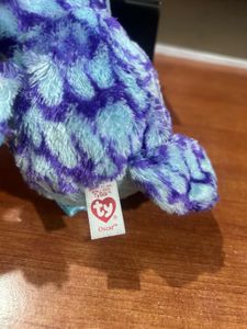 Ty Beanie Boo “Oscar” the Blue and Purple OwL