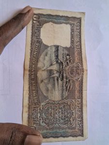 Blue Boat Old ten Rupees Note