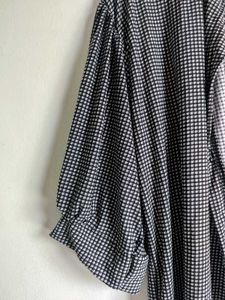 Black And White Checks Casual Wear Shirt