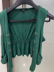 Green Sleeveless Top