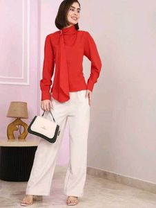 SHEIN  relaxed fit puff sleeve top