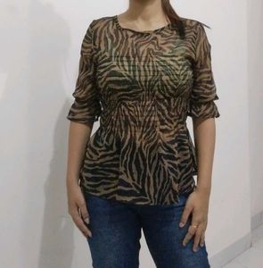 Animal Print Top