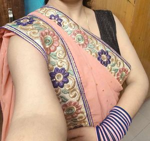 Baby Pink Colour Saree