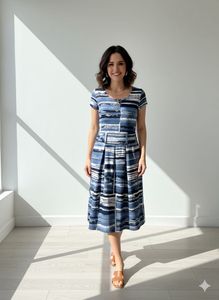 Striped Midi Dress