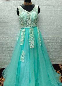 6 Layers Blue Princess Dress/ Ball Gown/ Wedding