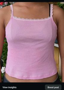 Pink Strappy Top