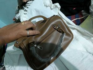 Brown Shifa Cherry Satchel