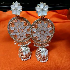 Floral Jhumka Earrings