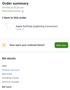 Brand new Apple EarPods - Lightning Connector