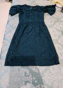 Lace Love Mini Green Dress