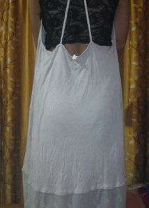 💥💥💖Gray Lace Trim Dress