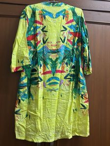 Floral Print Top - Lime Green