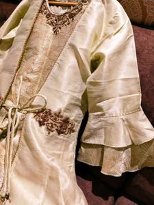 Indo Western Gown With Long Coat