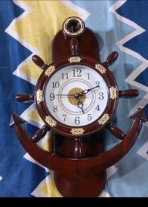 Anchor Wheel Wall Clock
