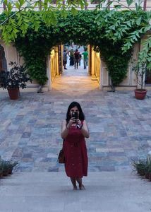 Mehroon Red Dress