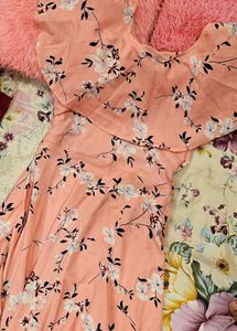 pink floral maxi dress