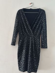 Leopard Print Wrap Dress