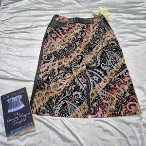 Y2K Leather Brown Skirt