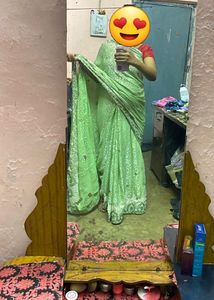Beautiful  Brasso Saree 🥻 Available  For Sale