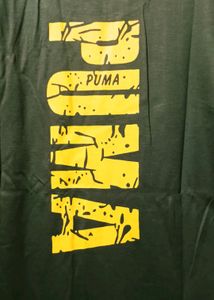 Men Green Tshirt Half Sleeved Xl Sized