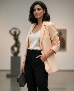 ANDCOWOMAN Peach Blazer