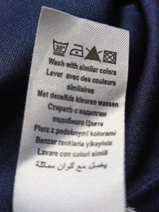 Printed Navy Blue Dress