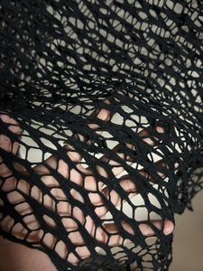 Stylish Black Net Top