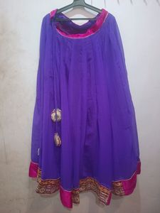 Purple Georgette Lehenga Choli