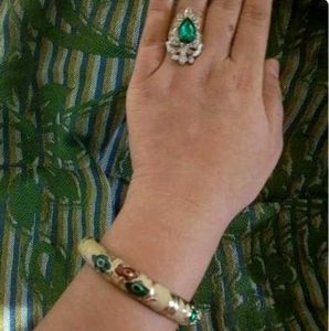 Emerald Ring & Bracelet Set