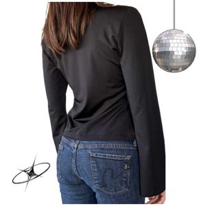 Vintage Y2k Gothic Aesthetic Black Top