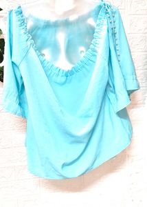 Size XL🎁Buy 2 Get 1 Free 🎁Cute Sky Blue Top